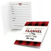 Big Dot of Happiness Flannel Fling Before the Ring - Fill-in Buffalo Plaid Bachelorette Party Invitations (8 count)
