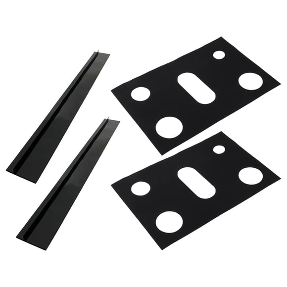 HONMEET Stove Countertop Gap Covers Stovetop Protector Covers Black PTFE Protective 1 Set