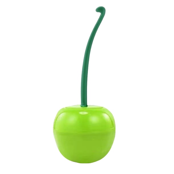 Cepillo Limpieza para Inodoro Lavabo Baño Largo en Forma Cereza Creativo Con Soporte Eliminación Manchas Accesorios