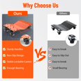 thumbnail image 7 of Kojooin Heavy Duty Car Wheel Dolly Set, 4000LBS Car Moving Dolly, Wheel Dollies Car Tire Stake Set of 2 Piece, Car Tire Dolly Cart Moving Cars, Trucks, Motorcycles, Boats, Orange, 7 of 7