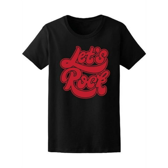 Let's Rock Vintage Style T-Shirt Women -Image by Shutterstock, Female x-Large