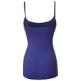 thumbnail image 2 of FashionOutfit Women's Solid Scoop Neck Spaghetti Strap Cami W/ Shelf Bra, 2 of 3