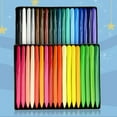 thumbnail image 2 of Moyic Crayones de varios colores, bolígrafos prácticos para colorear, juego de dibujo a lápiz seguro, papelería, escuela, estudiante, pinturas 36 colores, 2 of 6