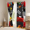 thumbnail image 3 of Feelyou Sport Car Teens Curtains Pack of 2 (42x84 Each), Extreme Automobile Lover Curtains Blackout, Cartoon Theme Bedroom Curtains, Window Curtains Decor, 3 of 6