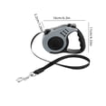 thumbnail image 4 of AuroraX Auto Retractable Dog Leash Dog Leash Brake Lock 16.4FT Nylon Lightweight Comfort Pet Supplies for Dog Cat Gray, 4 of 6