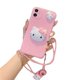 thumbnail image 2 of Funda de teléfono móvil con cuerda suave rosa de dibujos animados 3D de Hello kitty para Oppo A54 A94 Realme V15 C15 C20 Reno5 F17 pro A73, 2 of 3