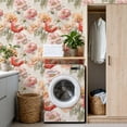 thumbnail image 4 of Vintage Floral Contact Paper Peel and Stick Wallpaper Tranquil Watercolor Botanical 17.7in x 9.8ft Self Adhesive Removable Wall Paper for Nursery Bedroom Cabinets Drawers, 4 of 8