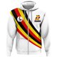 thumbnail image 3 of Sudadera con cremallera y estampado 3D de la bandera de Uganda para hombres y mujeres, sudaderas con capucha de país africano, sudaderas casuales holgadas de manga larga para la calle, 3 of 5