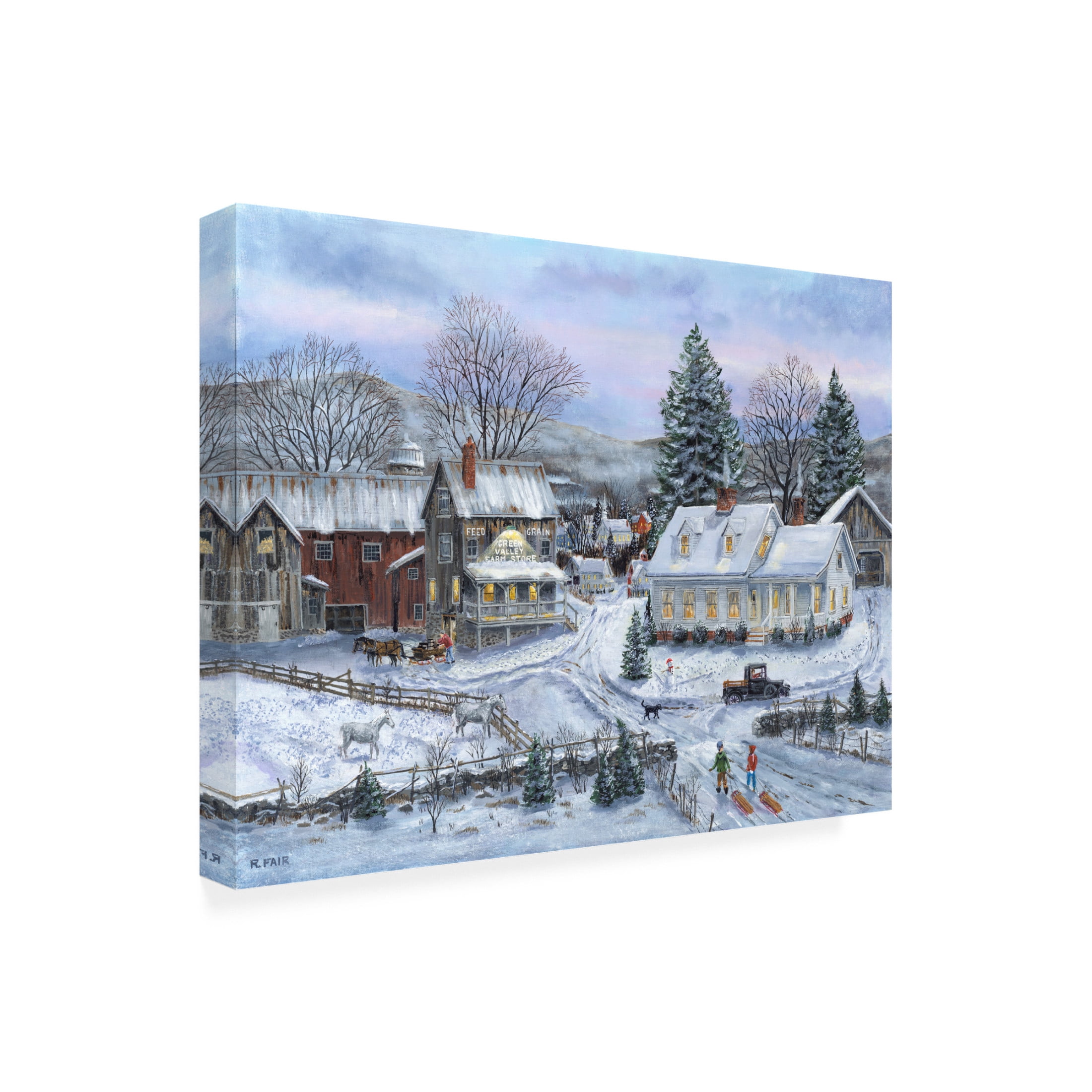 Canvas Wall Art - Bob Fair 'Footprints' Wall Art for Living Room, Bedroom, or Office Décor by Trademark Fine Art - 19 x 14 Inches