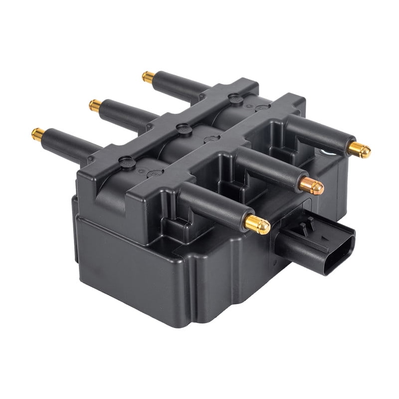 Set of 1 ISA Square UF305 Ignition Coil Pack with 7mm 27703 Spark Plug Wire Set For Dodge Caravan Chrysler Town & Country VW Volkswagen Routan 2001 2002 2003 3.8L V6 Replacement for UF633