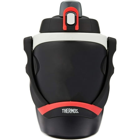 

Thermos 64 oz. Foam Insulated Flip-Up Lid Water Bottle with Handle - Black