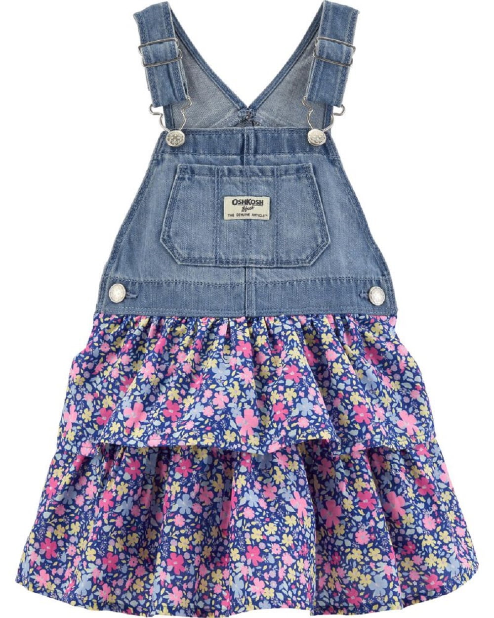 Oshkosh B'gosh - Oshkosh B'gosh Baby Girl Double Tier Floral Denim ...