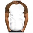 thumbnail image 1 of YDLCAFD Mens Fashion Casual Color Matching Round Neck Short Sleeved T Shirt, 1 of 5