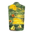 thumbnail image 4 of Nmnitkp Tank Tops Men Sleeveless Hawaiian Print Front Shirt for Men,High-Quality Fabric Mens Tank Top Button Down Shirts Gold,L, 4 of 5