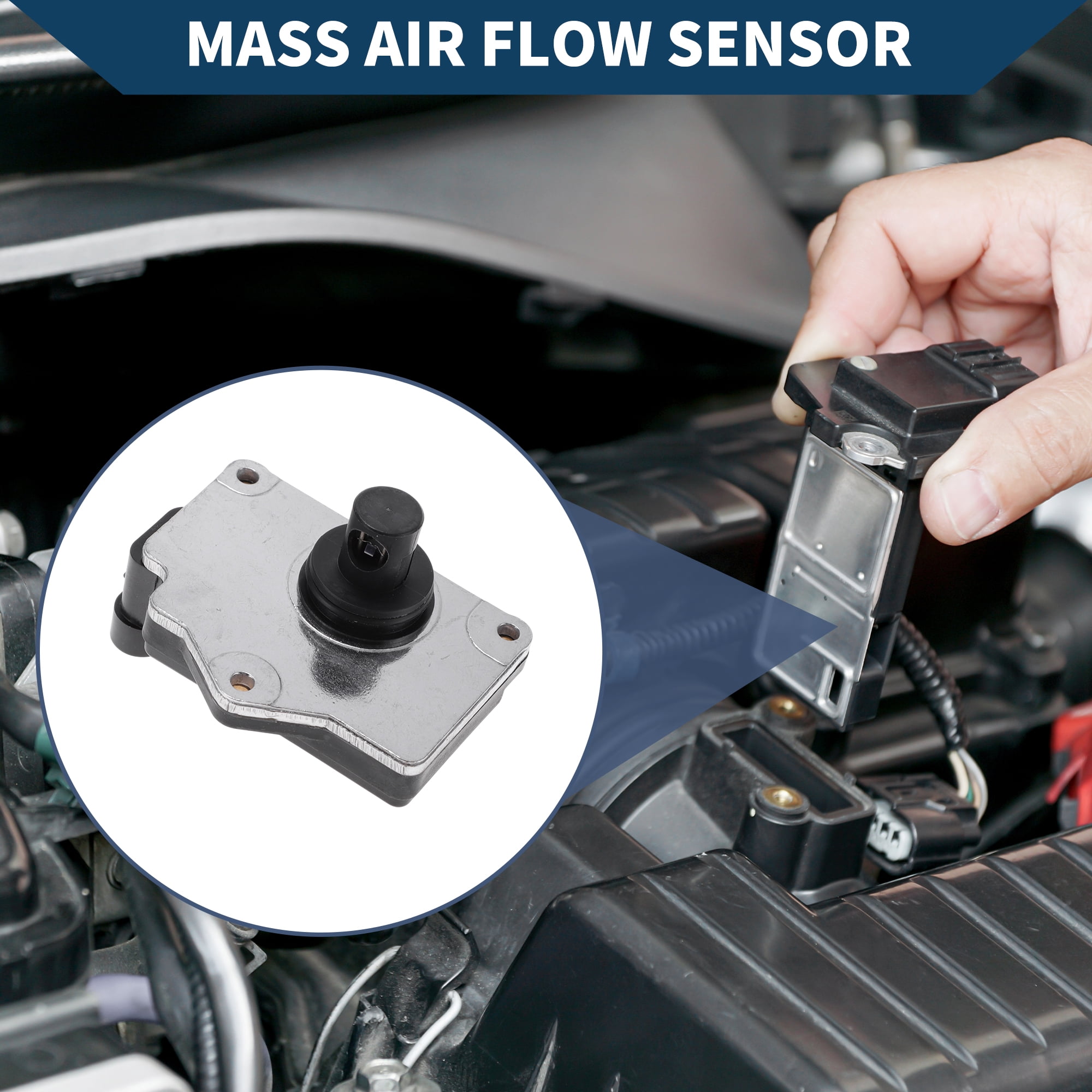 Unique Bargains Mass Air Flow Sensor Meter No.24503678 MAF Air Flow Sensor for Buick for Park Avenue 1994-1995 V6 3.8L Petrol Plastic Metal 1 Pc