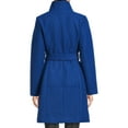 thumbnail image 4 of Mark Alan Women’s Long Asymmetrical Wrap Coat with Belt, 4 of 5