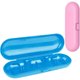 thumbnail image 1 of Estuche de Viaje para Cepillo de Dientes Eléctrico, Paquete de 2 Portacepillos de Viaje Portátil, Estuche de Plástico para Cepillo de Dientes para Oral-B Pro Series (Rosa y Azul), 1 of 4
