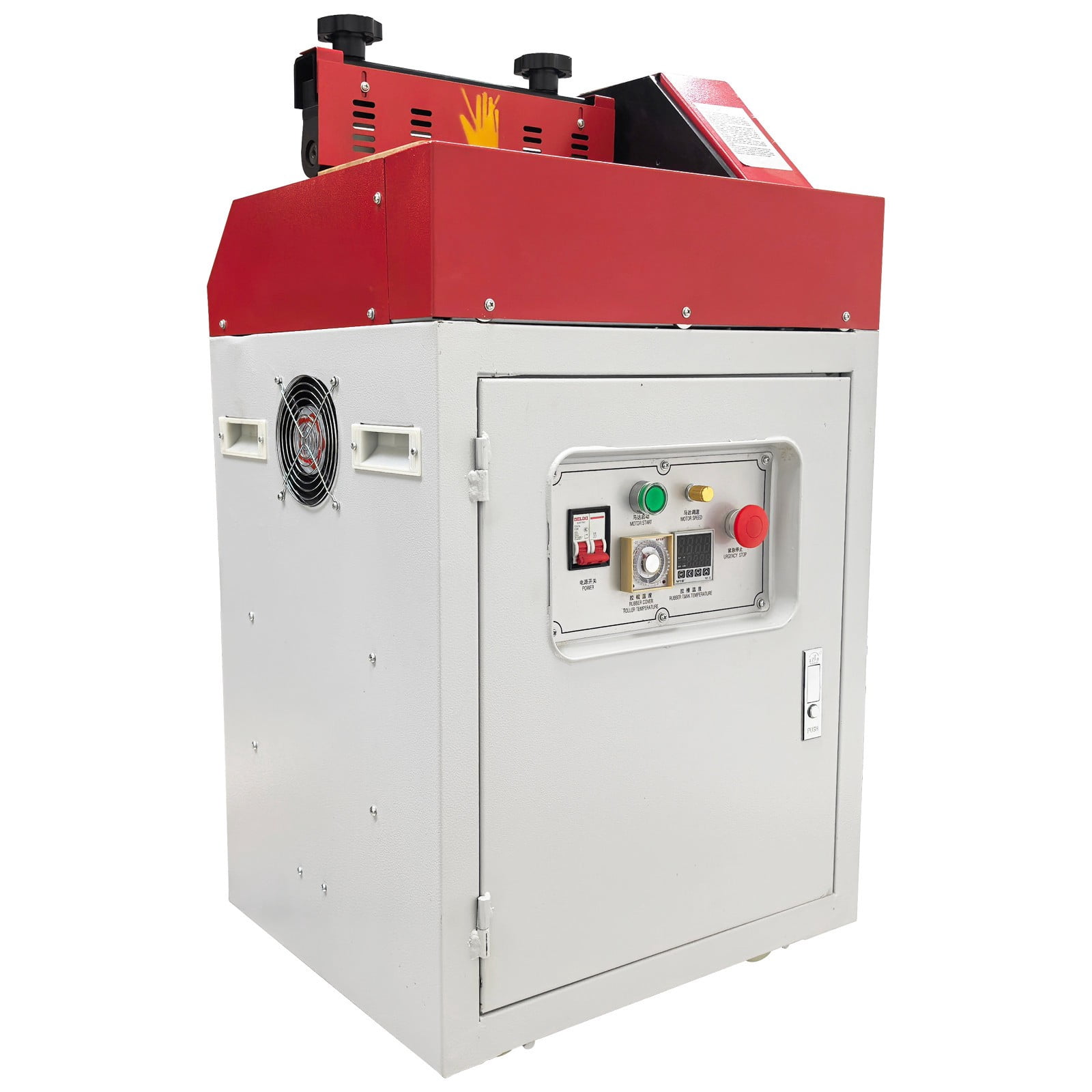 11.8" Hot Cementing Machine Hot Melt Rolling Glue Machine 220V