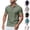 #067 Army Green, variant on Felirenzacia Men’s Breathable Performance Golf Polo, Short Sleeve Soft Knit Active Shirt, Army Green,S