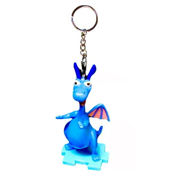 Doc McStuffins Stuffy Dragon Key Ring Keychain Ornament Figure Figurine Charm 2”