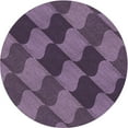 thumbnail image 1 of Ahgly Company Machine Washable Indoor Square Transitional Plum Purple Area Rugs, 3' Square, 1 of 7