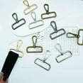 thumbnail image 5 of ABCISI 24 Pack 1/1/2 Inch Lobster Claw Swivel Clasps Metal D Ring Snap Hooks Lobster Trigger Lanyard Clasp Clips Hook for Keychain Jewelry DIY Crafts Purse Bag Making (4 Color 1.5 Inch), 5 of 12