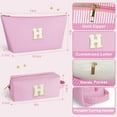 thumbnail image 5 of DAKIMOE Makeup Bag Cosmetic Bags Organizer Personalized Initial Travel Essentials Toiletry Bag for Birthday Christmas Girlfriend Teacher Valentines Day Gifts, 5 of 9