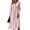 Pink, variant on Womens Fall Spring Long Sleeve Midi Dress Long Sleeve V Neck Wrap Crossover Wedding Dresses Elegant Formal Floral a Line Dress