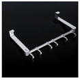 thumbnail image 3 of Door Hanger Hook Rack,QZS Over the Door Towel Rack for Bathroom,1pcs Silver Durable Moving 6-Hook Towel Hanger for Hanging Clothes Hat, 3 of 6