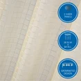 thumbnail image 5 of Mainstays Windowpane Sheer Curtain Panel Pair, Set of 2, Papyrus Beige, 38" W x 84" L, 5 of 9