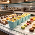 thumbnail image 4 of Restaurantware-8 Ounce Large Kova Cups, 100 Disposable Dessert Tumbler - Lids Sold Separately, Sturdy, Baby Blue Plastic Appetizer Cups, For Mousse, Layered Cakes At Catered Events, 4 of 7