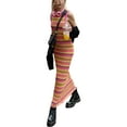 thumbnail image 2 of Coduop Women Summer Bodycon Long Dress Knit Beach Maxi Dresses Party Clubwear, 2 of 6