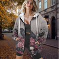 thumbnail image 6 of Yuyamidu Ravens Hoodie Womens Zip Up Hoodies Oversized Sweatshirts Fall Outfits Fashion Crewneck Women's Casual Oversized Loose Fit Pullover Sweatshirts M, 6 of 8