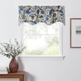 thumbnail image 2 of Ellis Curtain Regency Scallop Shaped 3" Rod Pocket Valances for Windows 50" x 15" Blue, 2 of 5