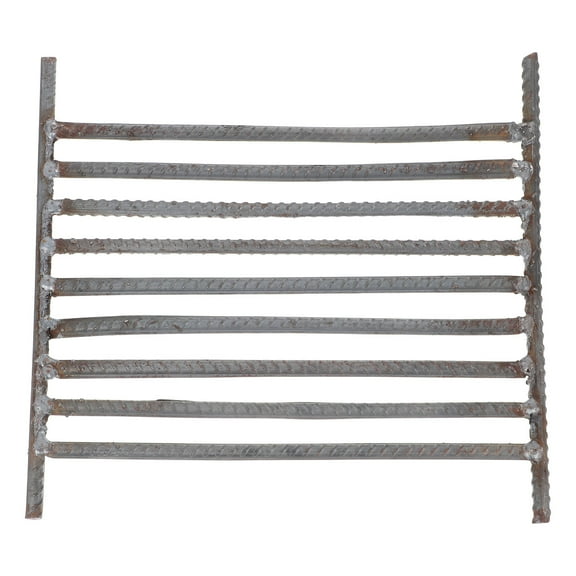 GOOHOCHY Outdoor Fire Pit Grate Round Fire Grate Grey 1Set Non Slip Surface For Fireplace