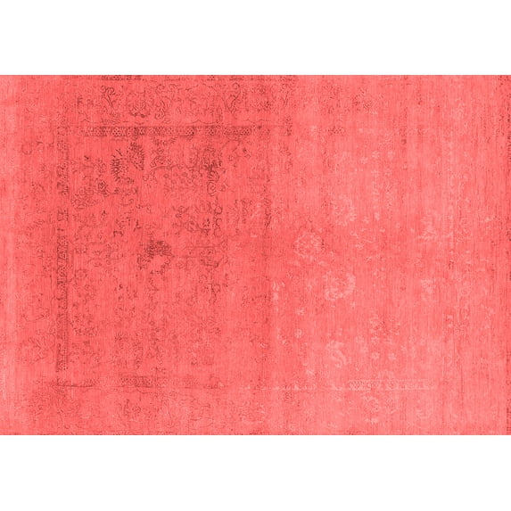 Ahgly Company Indoor Rectangle Oriental Red Industrial Area Rugs, 4' x 6'