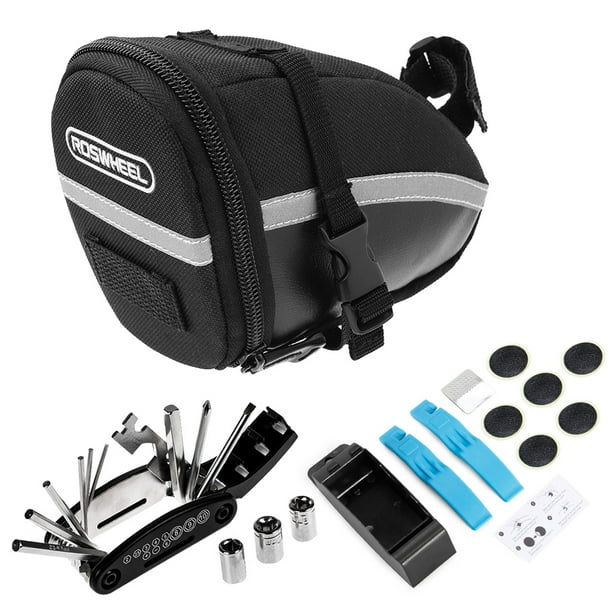 Bike Tool Kits Bicycle Saddle Bag Cycling Seat Pack 16 in 1 Multi Function Tool Kit Walmart