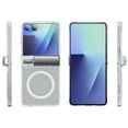 thumbnail image 2 of i-Blason for Samsung Galaxy Z Flip 7 Case with Stand [Tempered Glass Screen Protector] [Hinge Protection] [Strong Magnetic Absorption] Slim Matte Protective Magnetic Phone Cover for Z Flip 7, Clear, 2 of 11