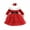 Red, variant on 1-7Y Christmas Girl Red Dress 1Y 2Y 3Y 4Y 5Y 6Y 7Y Long Sleeve Tulle Tutu Party Dresses For Girl New Year Xmas Costumes