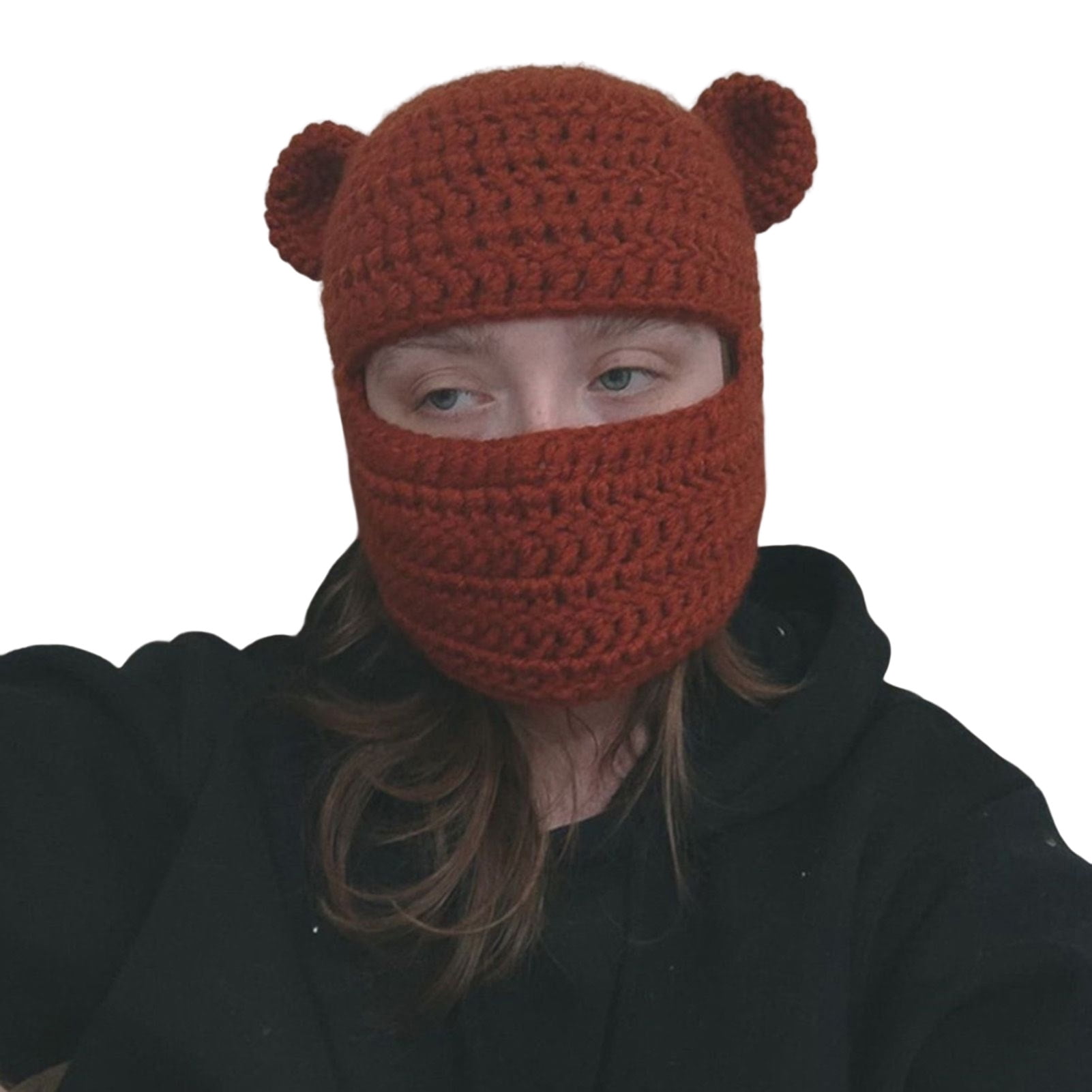 帽子 c0mi / new iruse2 23aw lop ear balaclava Kiskick Bunny Ears Balaclava Hat, Long Bunny Ears