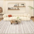 thumbnail image 4 of VUNATE 6'x9' Area Rugs for Living Room Washable Rugs Modern Abstract Distressed Indoor Rug Carpet Soft Fluffy Large Area Rugs for Bedroom Dining Room Office Foldable Nonslip Rug, 4 of 8