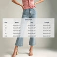 thumbnail image 2 of Hzzrkos Women Casual Fashion High Waist Slim Fit Distressed Flare Leg Denim Jeans Long Trousers for Everyday Wear Blue S, 2 of 6