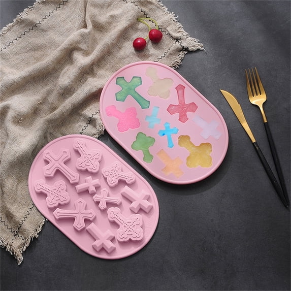 Silicone Molds, Cross Shape Fondant Mold, Non-stick Cake Mold Decoration, Cake Mold Kitchen& Dining for DIY Cake Decoration