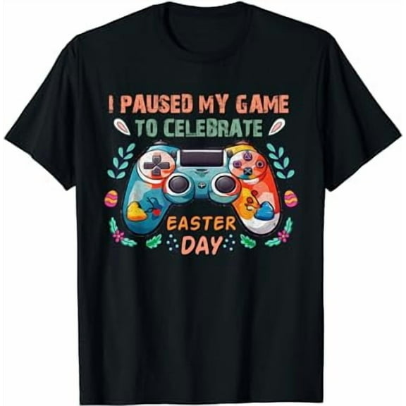 Happy Easter Day Bunny Egg Gift Gaming Lover Boys Girls Teen T-Shirt