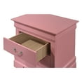 thumbnail image 4 of Glory Furniture Louis Phillipe 2 Drawer Nightstand in Pink, 4 of 7