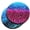 Blue Glitter Sparkle Leopard & Blue Glitter Sparkle Zebra, variant on WIRESTER Round Neoprene Car Coaster for Drinks, Set of 2pcs, Blue Glitter Sparkle & Blue Glitter Zebra