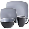 thumbnail image 5 of Gibson Home Soho Lounge Dinnerware Set - Stoneware, Modern, Dishwasher Safe - 16 Piece, Gray, 5 of 8