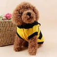 thumbnail image 2 of Bee Pet Puppy Coat Apparel Outfit Fleece Clothes Dog Cat Hoodie Fancy Costume  Halloween Cosplay Sweater Dog Hoodies, 2 of 6