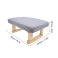 thumbnail image 6 of OULII Grey Wooden Step Stool Versatile Footrest for Home Use Yoga Desk Organizer 17.5 x 13.5 x 14.5 Inches, 6 of 6