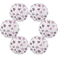 thumbnail image 3 of Coolnut Valentine's Day Love Heart Round Placemats Waterproof Non-Slip Washable Place Mats Polyester Table Mats Set of 6 Heat Resistant for Home Kitchen Holiday Party Home Decor Gifts, 3 of 7